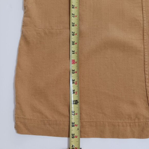 J. Jill Pure Jill Mustard Yellow Button Shoulder Shift Dress Size Large Fall - Picture 13 of 13